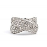 Diamond gold band ring