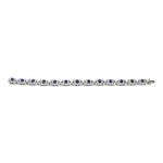 Diamond sapphire platinum bracelet