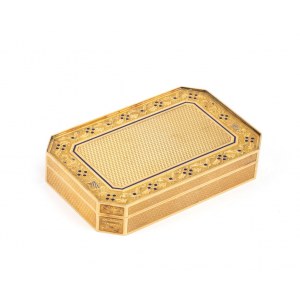 Gold and enamel snuffbox