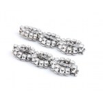 Platinum earrings with diamonds