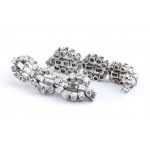 Platinum earrings with diamonds