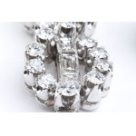Platinum earrings with diamonds