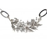 Diamond gold pendent - brooch