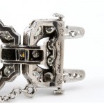 Art Déco platinum diamond bracelet