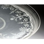A Baccarat etched crystal and solid silver figural centrepiece