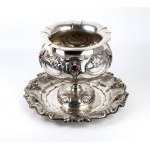 TORCHIANA & LODA, TORCHIANA & LODA Silver centerpiece with carnelian