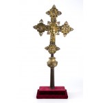 Croix de procession italienne en cuivre