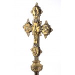 Croix de procession italienne en cuivre