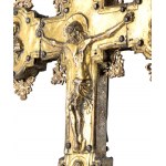 Croix de procession italienne en cuivre