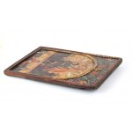 Orthodox icon depicting Madonna and Child with scroll