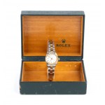 ROLEX, ROLEX Oyster Perpetual Lady: steel and gold wristwatch