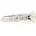 WHITE GOLD RING 6.47 GR WITH DIAMONDS - IGI - R11204