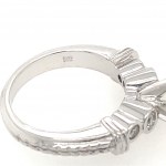 WHITE GOLD RING 6.47 GR WITH DIAMONDS - IGI - R11204