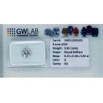 DIAMOND 0,93 CT G - SI2 - SHAPE BRILLANT - CERTIFICATION GW - C40506-3