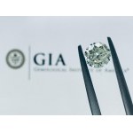 DIAMOND 0.68 CT FANCY LIGHT YELLOW GREEN - I1 - GIA - HR20901-14