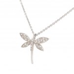 BOOKLOLL -SHAPED CREW IN WHITE GOLD AND DIAMONDS - PND20206