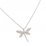 BOOKLOLL -SHAPED CREW IN WHITE GOLD AND DIAMONDS - PND20206