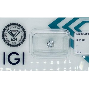 DIAMOND 0,61 CT F - SI2 - IGI - SF30811