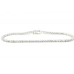 14K WHITE GOLD 6.49 GR TIPO TENNIS BRACELET NATURAL DIAMONDS 1.92 CARATI COLORE D-E/ PUREZZA I1 18CM EMMOLOGICAL CERTIFICATION MAROZ DIAMONDS LTD ISRAEL DIAMOND EXCHANGE MEMBER - BRC40602
