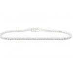14K WHITE GOLD 6.49 GR TIPO TENNIS BRACELET NATURAL DIAMONDS 1.92 CARATI COLORE D-E/ PUREZZA I1 18CM EMMOLOGICAL CERTIFICATION MAROZ DIAMONDS LTD ISRAEL DIAMOND EXCHANGE MEMBER - BRC40602