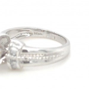 PLATINUM RING 7.20 GR DIAMOND 1.01 CARATS COLOR E-F - CLARITY SI AND BRILLIANTS 0.12 CARATS COLOR F - CLARITY VS - SIZE 7 CERT GW - RNG30606