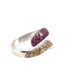 RING IN 18K WHITE GOLD 6.05 GR WITH DIAMONDS - RNG30511