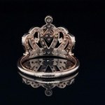 CROWN RING IN 14K RED GOLD 2,920 GR WITH DIAMONDS - DJ31205