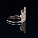 CROWN RING IN 14K RED GOLD 2,920 GR WITH DIAMONDS - DJ31205