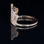 CROWN RING IN 14K RED GOLD 2,920 GR WITH DIAMONDS - DJ31205