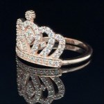 CROWN RING IN 14K RED GOLD 2,920 GR WITH DIAMONDS - DJ31205