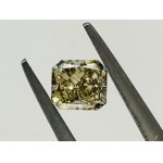 DIAMOND 0.88 CT NATURAL FANCY BROWN YELLOW - VS1 - RADIANT CUT - UD30111