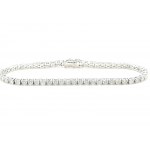 14K WHITE GOLD 10.73 GR TIPO TENNIS BRACELET NATURAL DIAMONDS 4.97 CARATI COLORE E-F/ PUREZZA SI2-SI3 18.5CM EMMOLOGICAL CERTIFICATION MAROZ DIAMONDS LTD ISRAEL DIAMOND EXCHANGE MEMBER - BRC40604