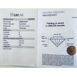 DIAMOND 1,09 CT J - I2 - SHAPE BRILLANT - GEMMOLOGICAL CERTIFICATE MAROZ DIAMONDS LTD ISRAEL DIAMOND EXCHANGE MEMBER - C31219-27