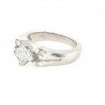 WHITE GOLD RING 18K 8.03 GR WITH DIAMOND AND BRILLIANT - RNG30406