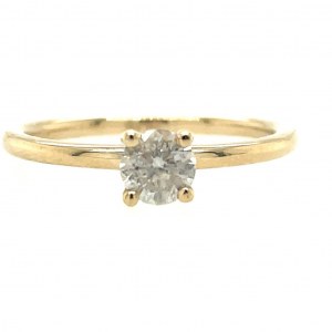 14K YELLOW GOLD RING WITH DIAMONDS - RNG21003