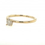 14K YELLOW GOLD RING WITH DIAMONDS - RNG21003