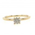 14K YELLOW GOLD RING WITH DIAMONDS - RNG21003