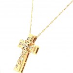 CREW IN GOLD AND DIAMANTS - CROSS -SHAPED PENDANT - PND30402