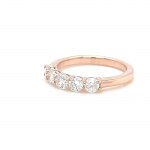 14K ROSE GOLD DIAMONDS RING 0.94 CT G-H/VS2-SI2 SIZE-6 EMMOLOGICAL CERTIFICATION MAROZ DIAMONDS LTD ISRAEL DIAMOND EXCHANGE MEMBER - RNG40208