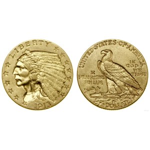 United States of America (USA), 2 1/2 dollars, 1913, Philadelphia