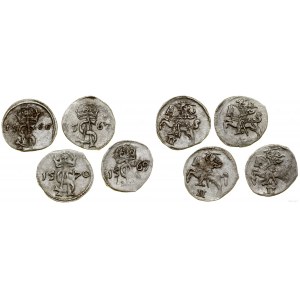 Polsko, sada: 4 x dwudenar, 1566, 1567, 1569, 1570, Vilnius