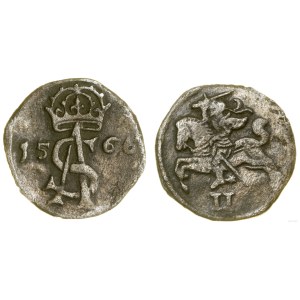 Poland, dwudenar, 1566, Vilnius