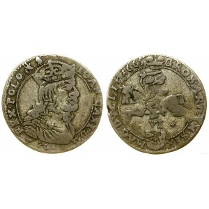 Poland, sixpence, 1665, Vilnius