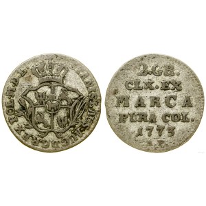 Poland, half zloty (2 groszy), 1773 AP, Warsaw