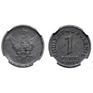 Polska, 1 fenig, 1918 F, Stuttgart