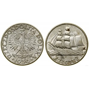 Polska, 2 złote, 1936, Warszawa