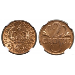 Poland, 2 groszy, 1937, Warsaw