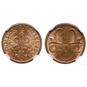 Polska, 1 grosz, 1937, Warszawa