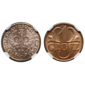 Polska, 1 grosz, 1939, Warszawa
