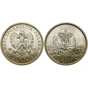 Polska, 100.000 złotych, 1990, USA